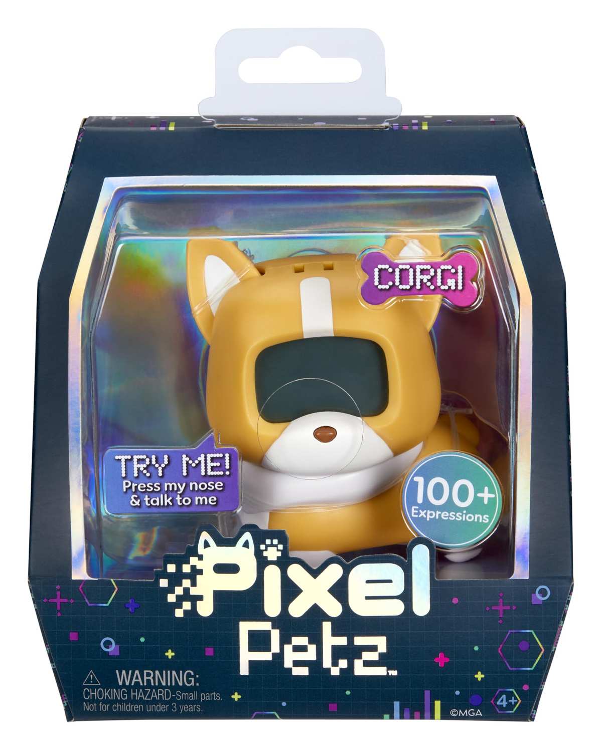 MGA Entertainment Pixel Petz - Corgi - Interaktiver Digitaler Haushund - Geeignet für Kinder ab 4 Jahren