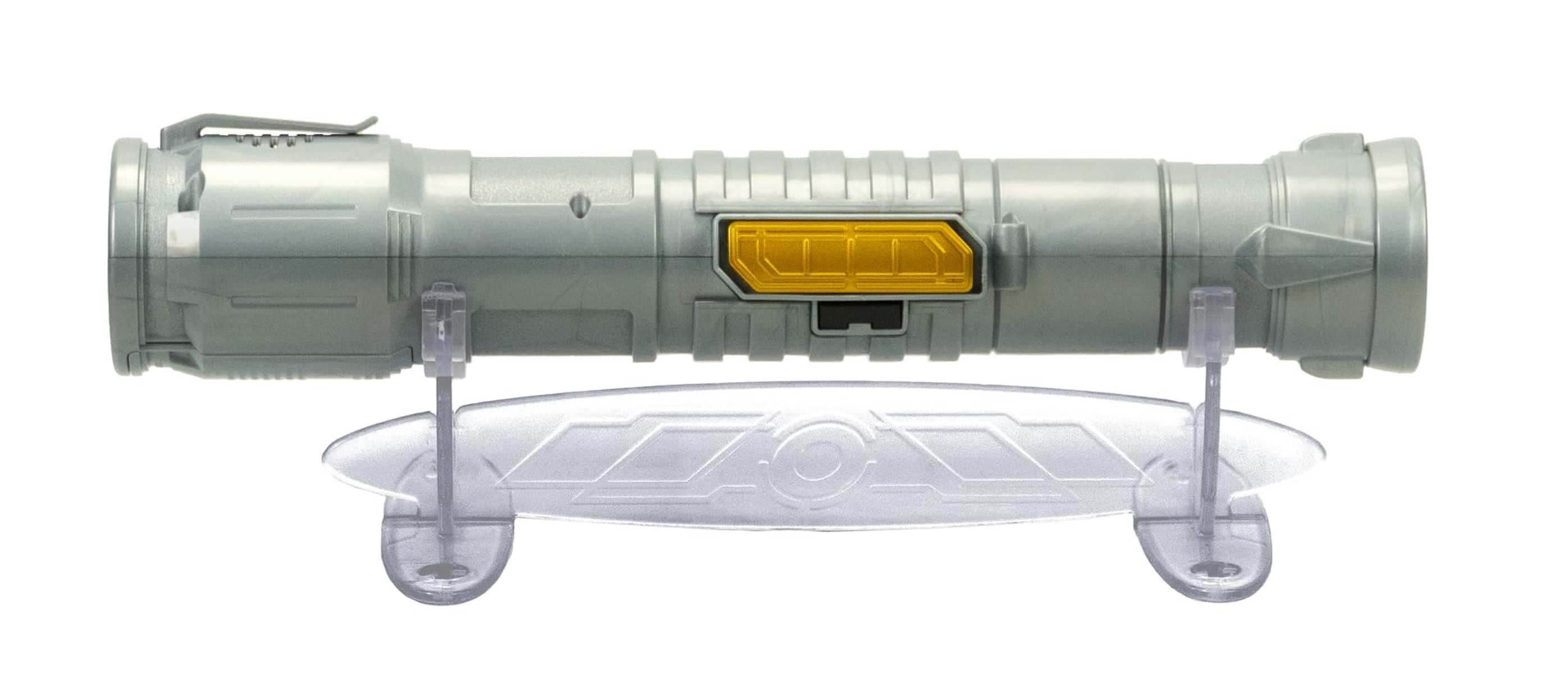 Goliath Power Saber Rot - Laserschwert für Kinder ab 6 Jahren, Automatisch ausziehbar und einziehbar, Realistisches Laserspielzeug, Intergalaktischer Kampf, 30cm/ ausgezogen 90cm, Box Fenster