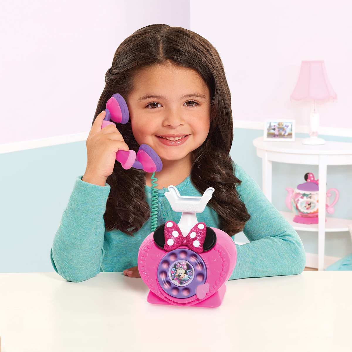 Disney Junior Minnie Mouse Ring Me Spieltelefon, Wählscheibe, Lichter- und Soundeffekte, Kinderspielzeug ab 3 Jahren von Just Play