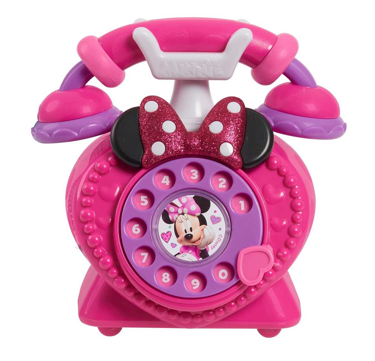 Disney Junior Minnie Mouse Ring Me Spieltelefon, Wählscheibe, Lichter- und Soundeffekte, Kinderspielzeug ab 3 Jahren von Just Play