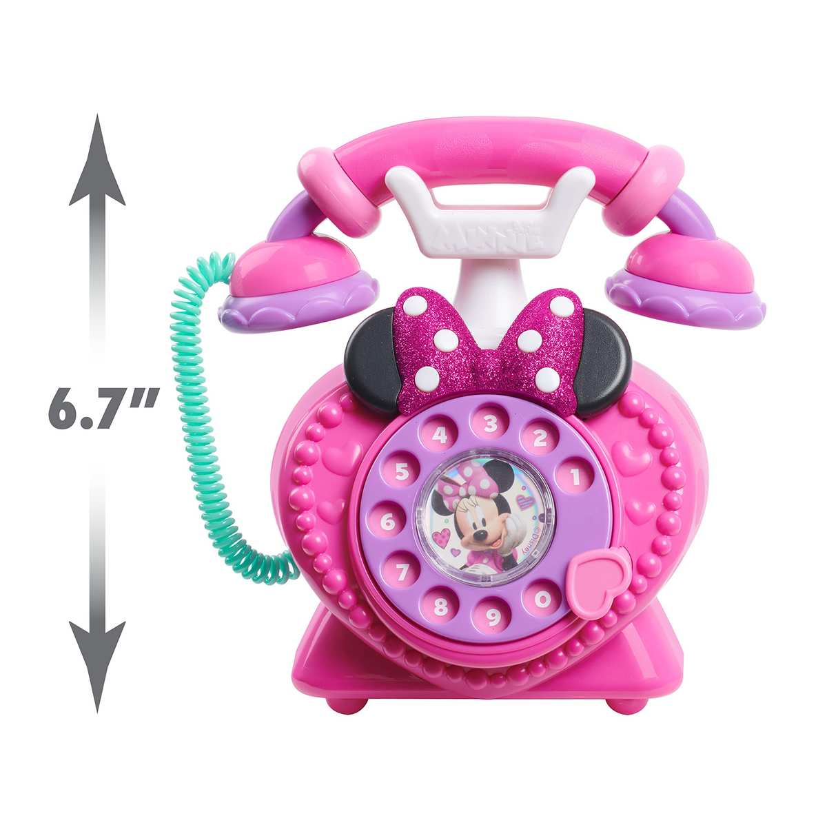 Disney Junior Minnie Mouse Ring Me Spieltelefon, Wählscheibe, Lichter- und Soundeffekte, Kinderspielzeug ab 3 Jahren von Just Play