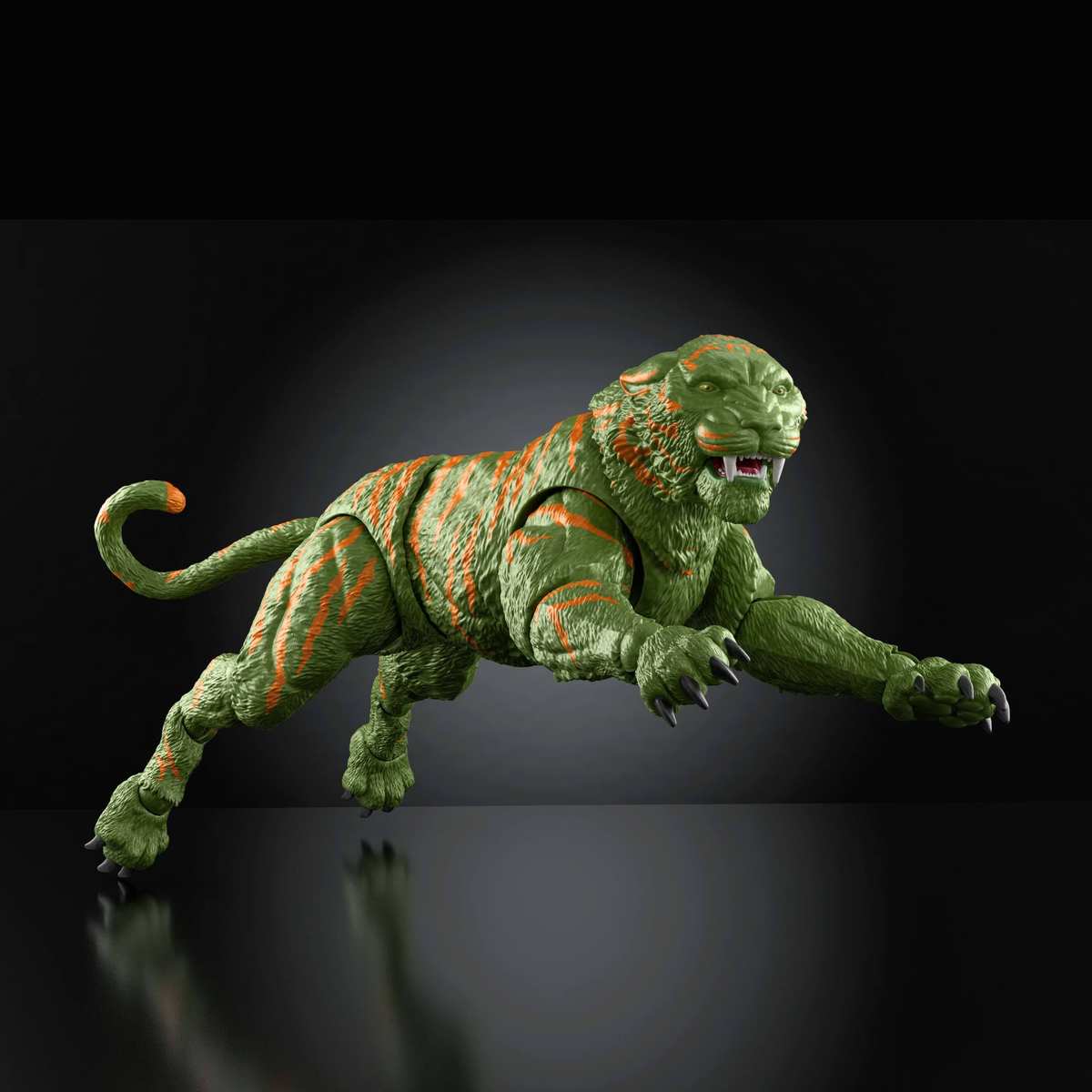 Masters of the Universe Chronicles Actionfigur Battle Cat, Maßstab 1:12, detailgetreu zum Film von 2026, Glasaugen und bewegliches Maul, Tiger mit Sattel und Panzerung, JKJ32