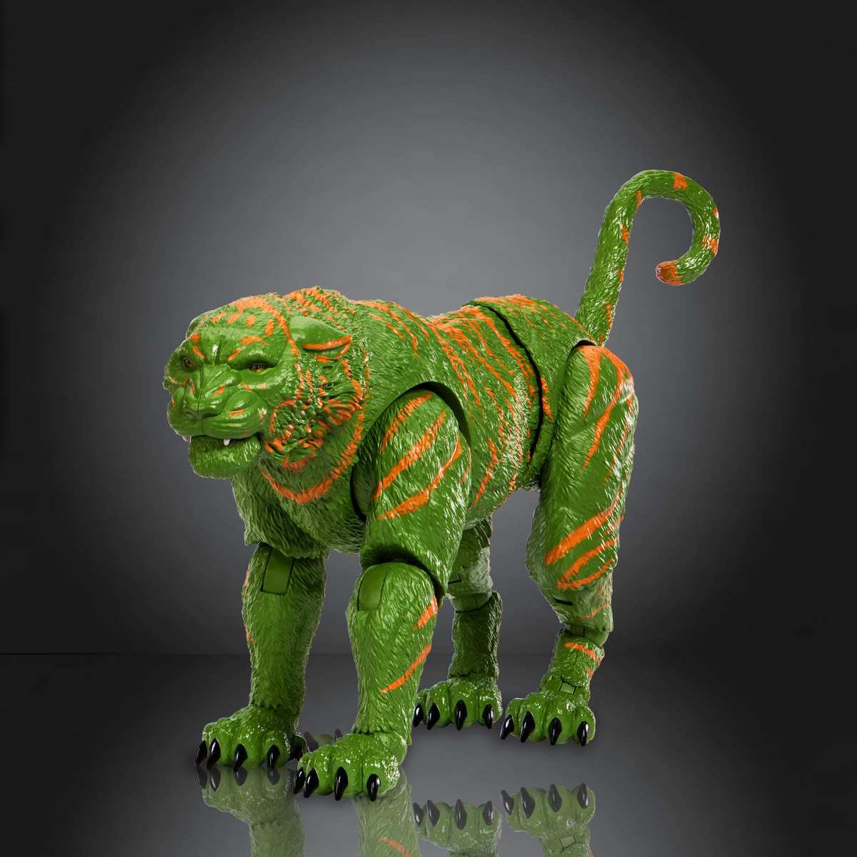 Masters of the Universe Chronicles Actionfigur Battle Cat, Maßstab 1:12, detailgetreu zum Film von 2026, Glasaugen und bewegliches Maul, Tiger mit Sattel und Panzerung, JKJ32