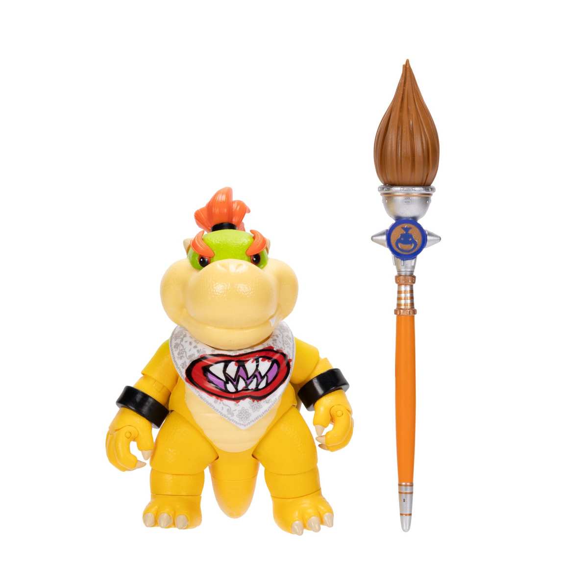 Super Mario Galaxy-Film: Bowser Jr. 12,7 cm Actionfigur mit Zubehör 17 Gelenkpunktei nklusive Pinsel-Zubehör 3+