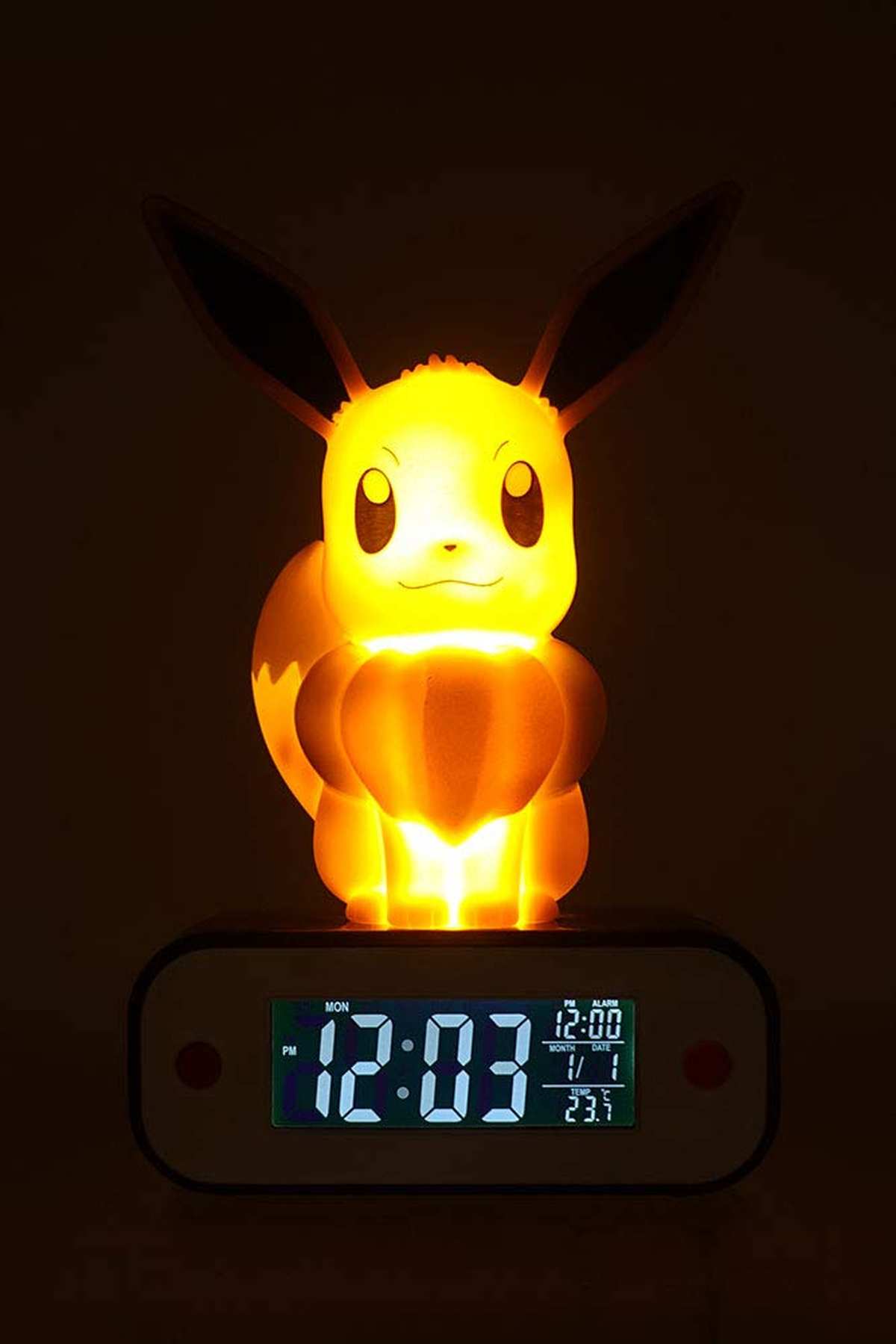 Teknofun - Pokemon Evoli Eevee Radio Wecker mit Leuchteffekt - 811370, 44