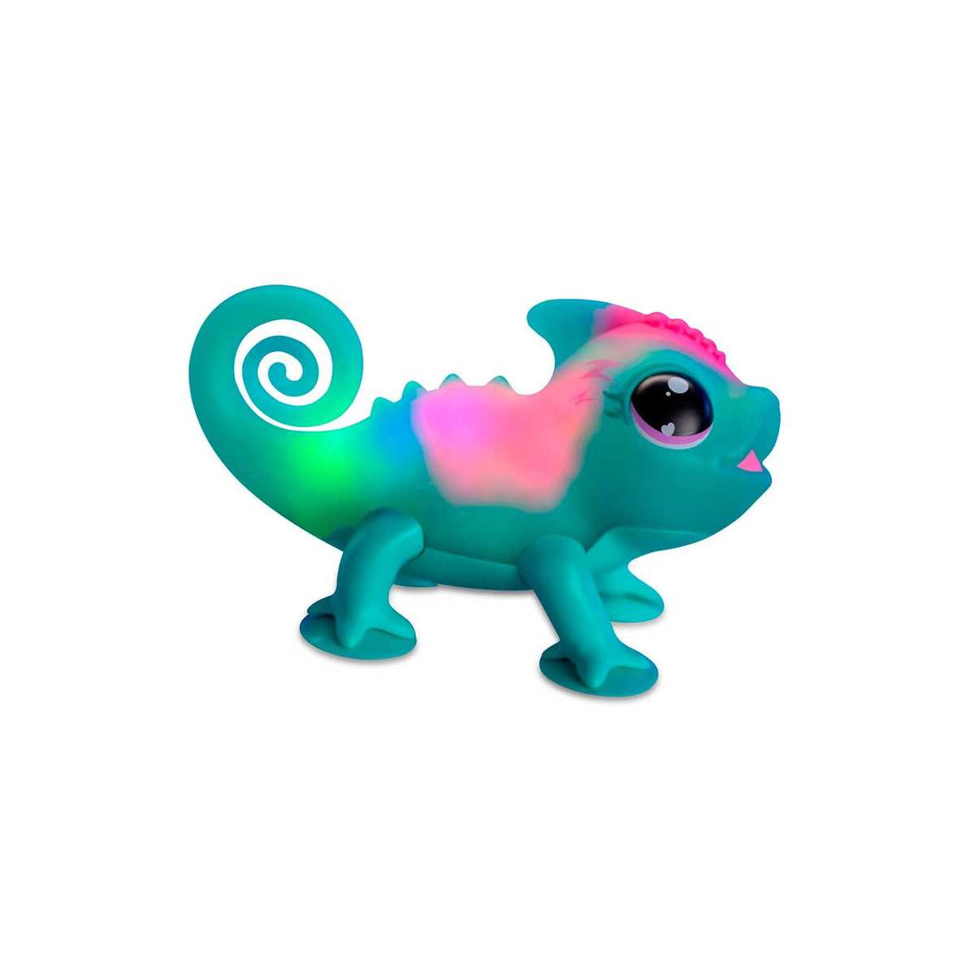 Little Live Pets Sunny Your Chamäleon, Leuchtend, interaktives Spielzeug mit Touch-Sensoren, leuchtet auf, drückt Emotionen aus und hat mehr als 30 Geräusche, Haustier für Kinder ab 5 Jahren, berühmt