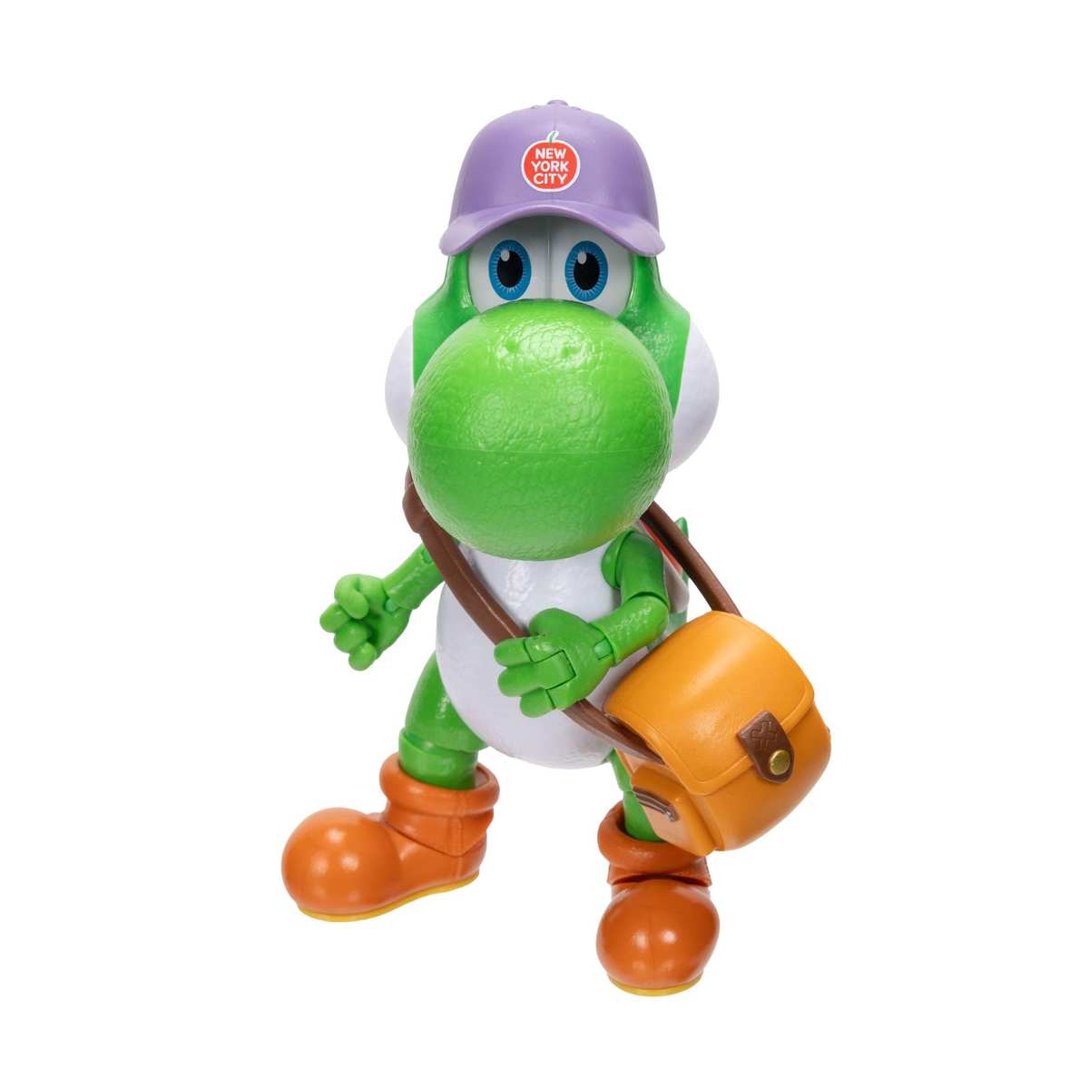 Super Mario Galaxy Movie – 13 cm Figurenserie – Yoshi-Figur mit Hut, Sonnenbrille und Tasche