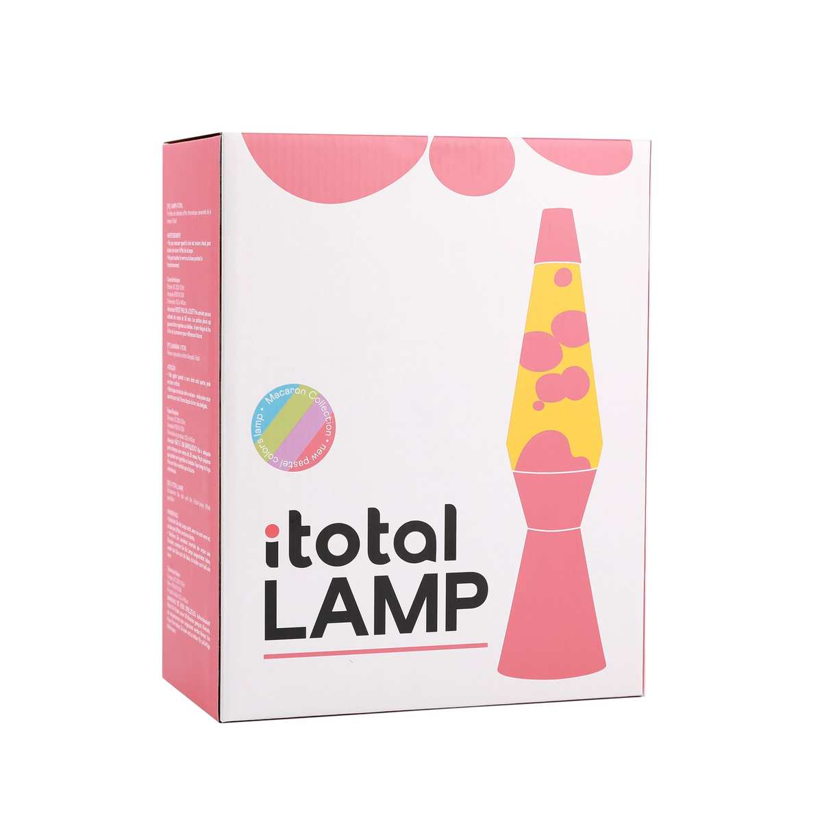 I-TOTAL® Lavalampe Magie Lavaspektakel: Einzigartiges für Ihr Zuhause Spaceship gelb rot