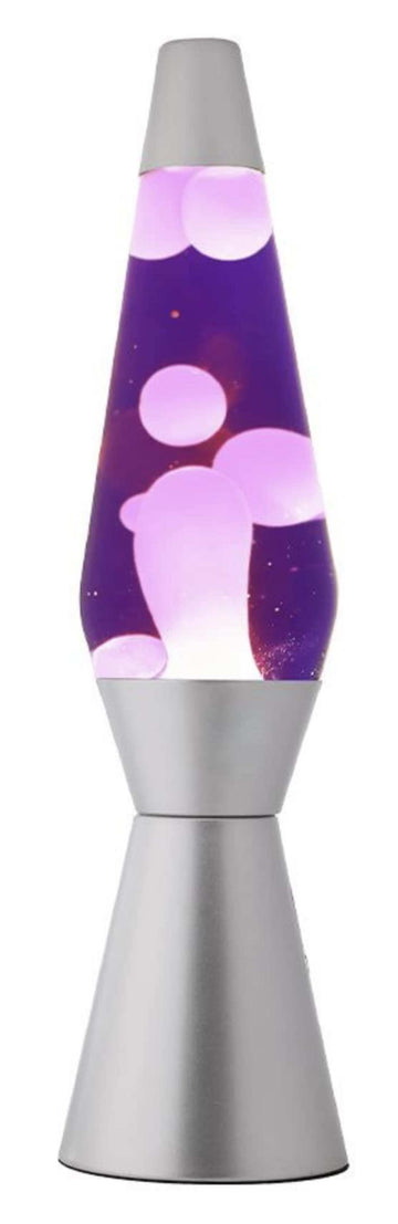 I-TOTAL® Lavalampe Magie Lavaspektakel: Einzigartiges für Ihr Zuhause Lila weiß Spaceship