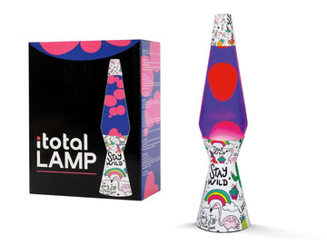 I-TOTAL® Lavalampe Magie Lavaspektakel: Einzigartiges für Ihr Zuhause weiß Unicorn