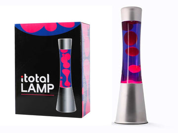 I-TOTAL® Lavalampe Magie Lavaspektakel: Einzigartiges für Ihr Zuhause Lila Rose Gravity Silber