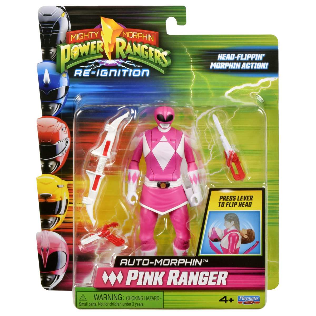 Power Rangers Mighty Morphin PINK Ranger Auto-Morphin Action Figure