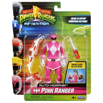 Power Rangers Mighty Morphin PINK Ranger Auto-Morphin Action Figure