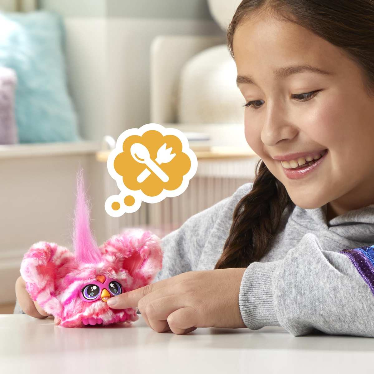 Furby Furblets Bub-Lee Mini elektronisches Plüschspielzeug Pink 3+
