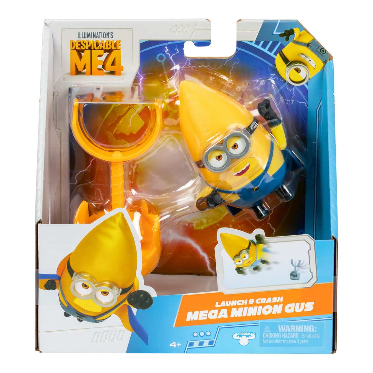 MINIONS Ich – Einfach unverbesserlich 4: Stürmisch startender Mega Gus Actionfigur 4+