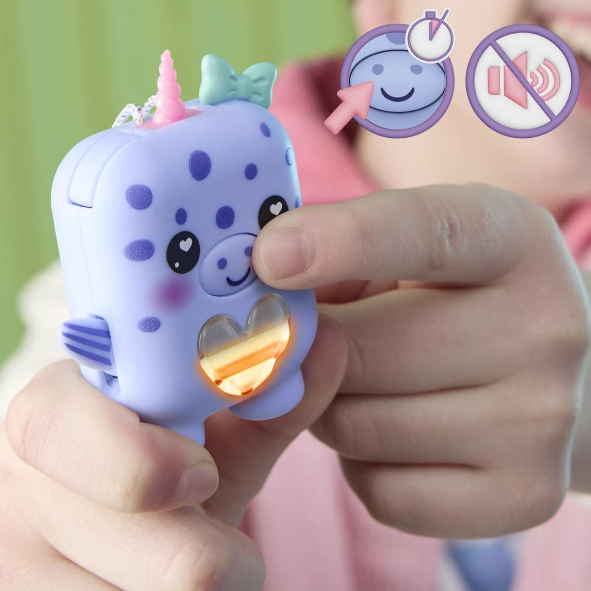 Hasbro Nano-MALS Blubby der Narwal elektronisches Fidget-Tierchen