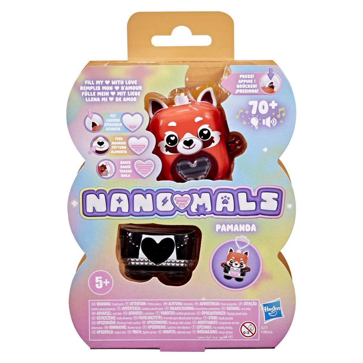 Hasbro Nano-MALS Pamanda der rote Panda elektronisches Fidget-Tierchen 5+