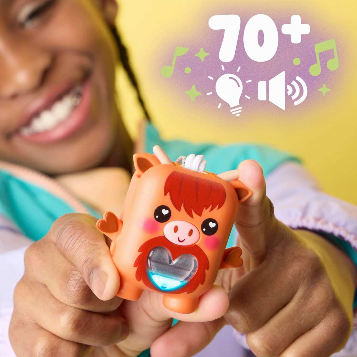 Hasbro Nano-MALS Cowbert das Hochlandrind elektronisches Fidget-Tierchen 5+