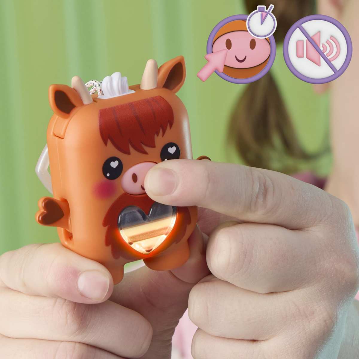 Hasbro Nano-MALS Cowbert das Hochlandrind elektronisches Fidget-Tierchen 5+