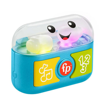 Fisher-Price Lern- und Spielspaß Mitspielohrstöpsel - Interaktive Ohrstöpsel mit lustigen Lichtern, Lernliedern und feinmotorischen Aktivitäten, über 20 Melodien und Sätze, ab 6 Monaten, HWY45