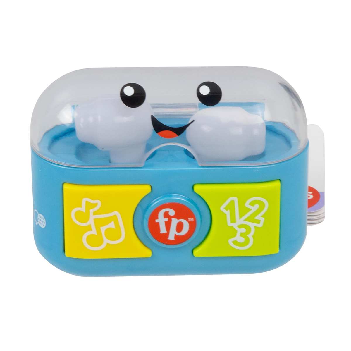 Fisher-Price Lern- und Spielspaß Mitspielohrstöpsel - Interaktive Ohrstöpsel mit lustigen Lichtern, Lernliedern und feinmotorischen Aktivitäten, über 20 Melodien und Sätze, ab 6 Monaten, HWY45