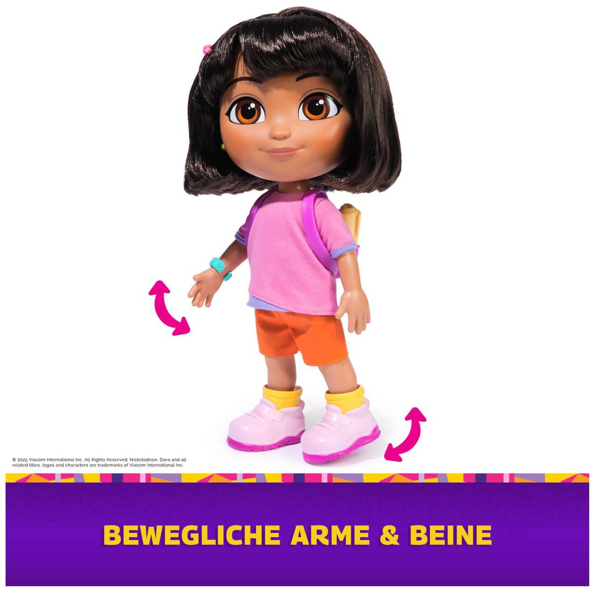 Dora Sing mit Mir Puppe 35 cm große Puppe TV-Serie mit 2 Liedern 12 Sätzen Deutsch/Englisch Italienisch/Englische Sprachversion 3+