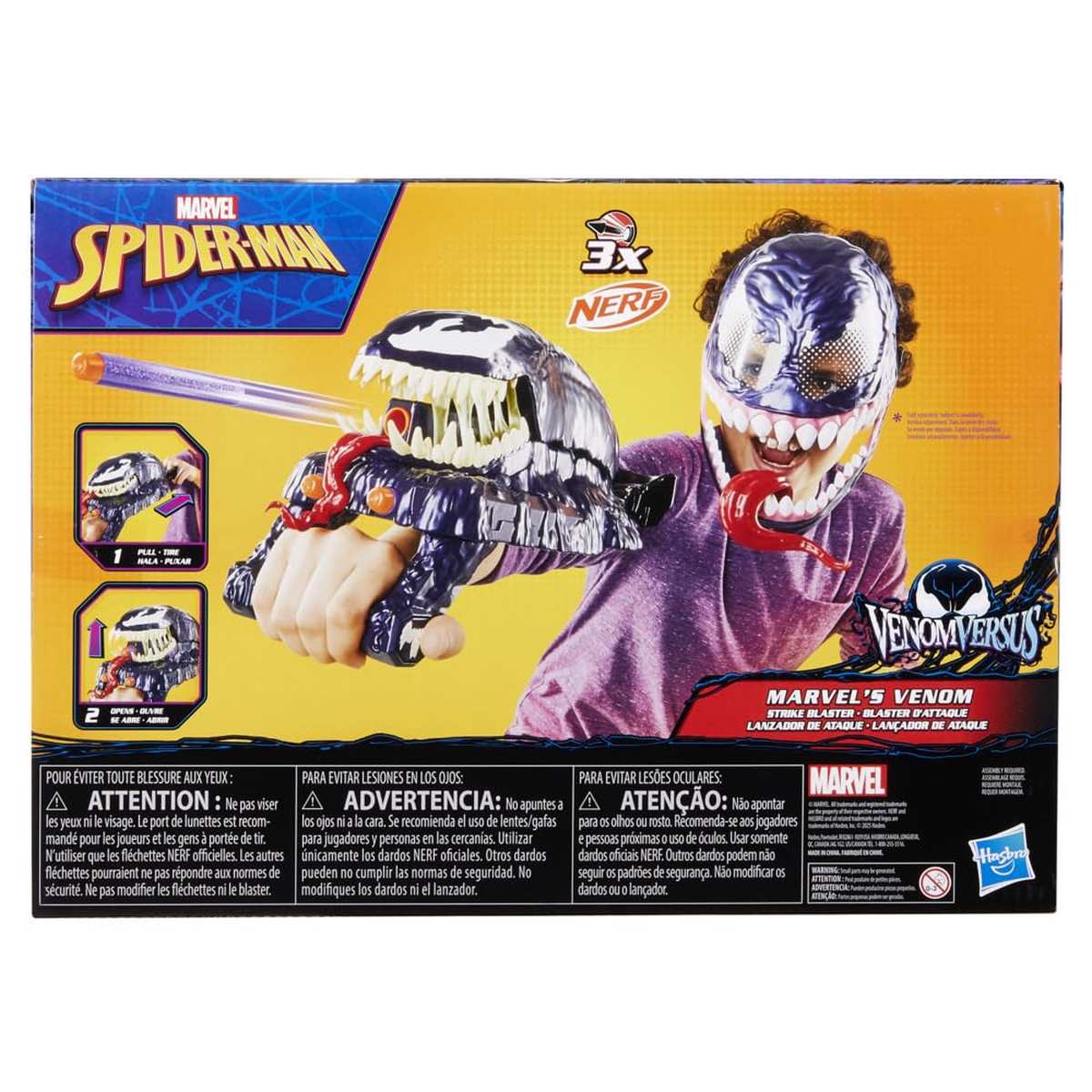 NERF Hasbro Marvel Spider-Man VenomVersus Action Blaster Spider-Man 5+