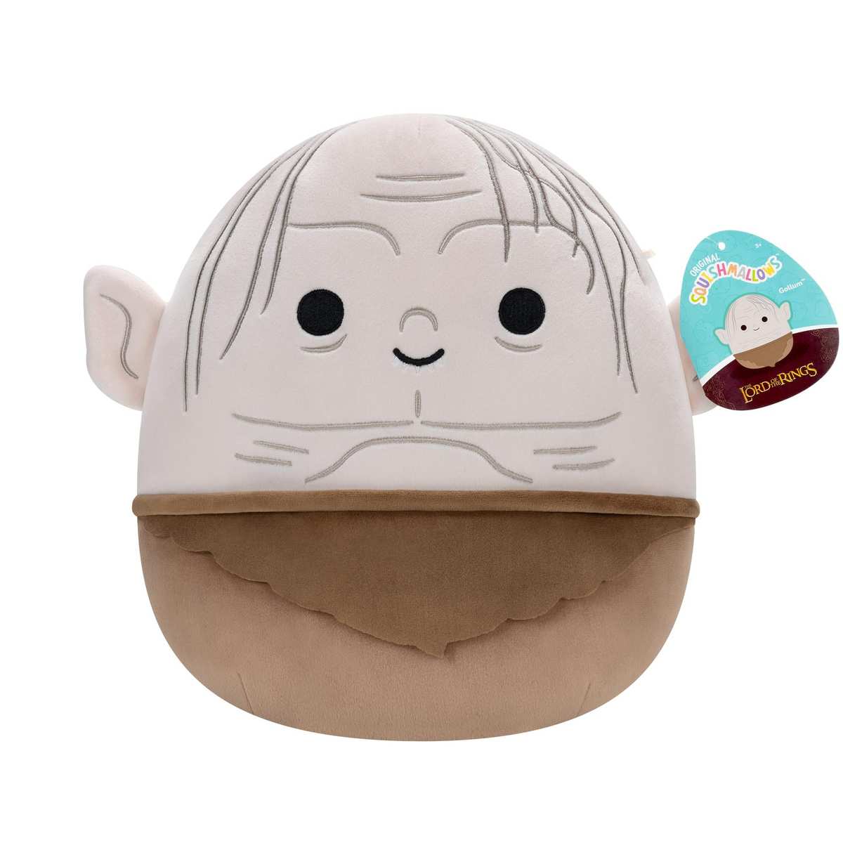 Squishmallows SQWB00315 Der Herr der Ringe Gollum 25 cm offizielles Jazwares Plüsch superweiches Kuscheltier 3+