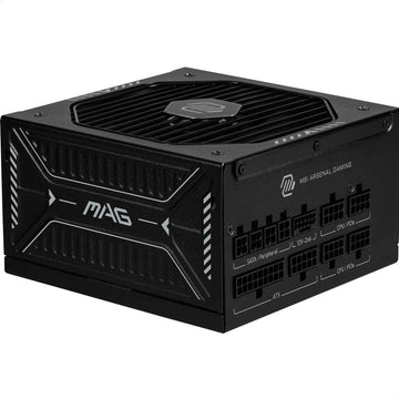MSI MAG A850GLS PCIE5 Netzteil, 850W, 80 Plus Gold, ATX 3.1, PCIe 5.1 GPU Support, Native 12V-2x6, Zweifarbiger 12V-2x6 Anschluss, ATX PSU, Modulare Kabel