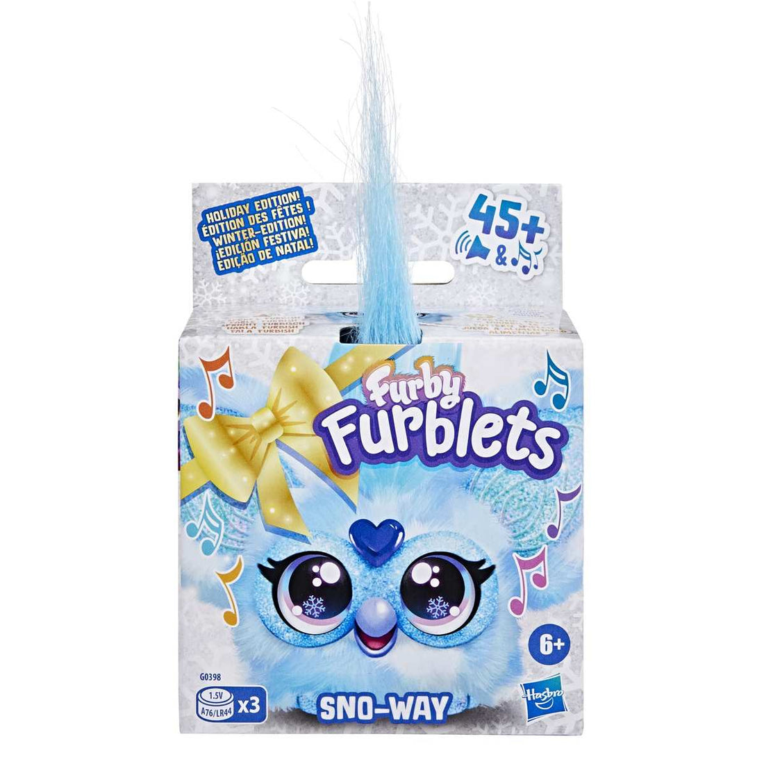 Furby Furblets SNO-Way Holiday Edition Mini Friend Elektronische Plüschtier 6+ Blau & Weiß