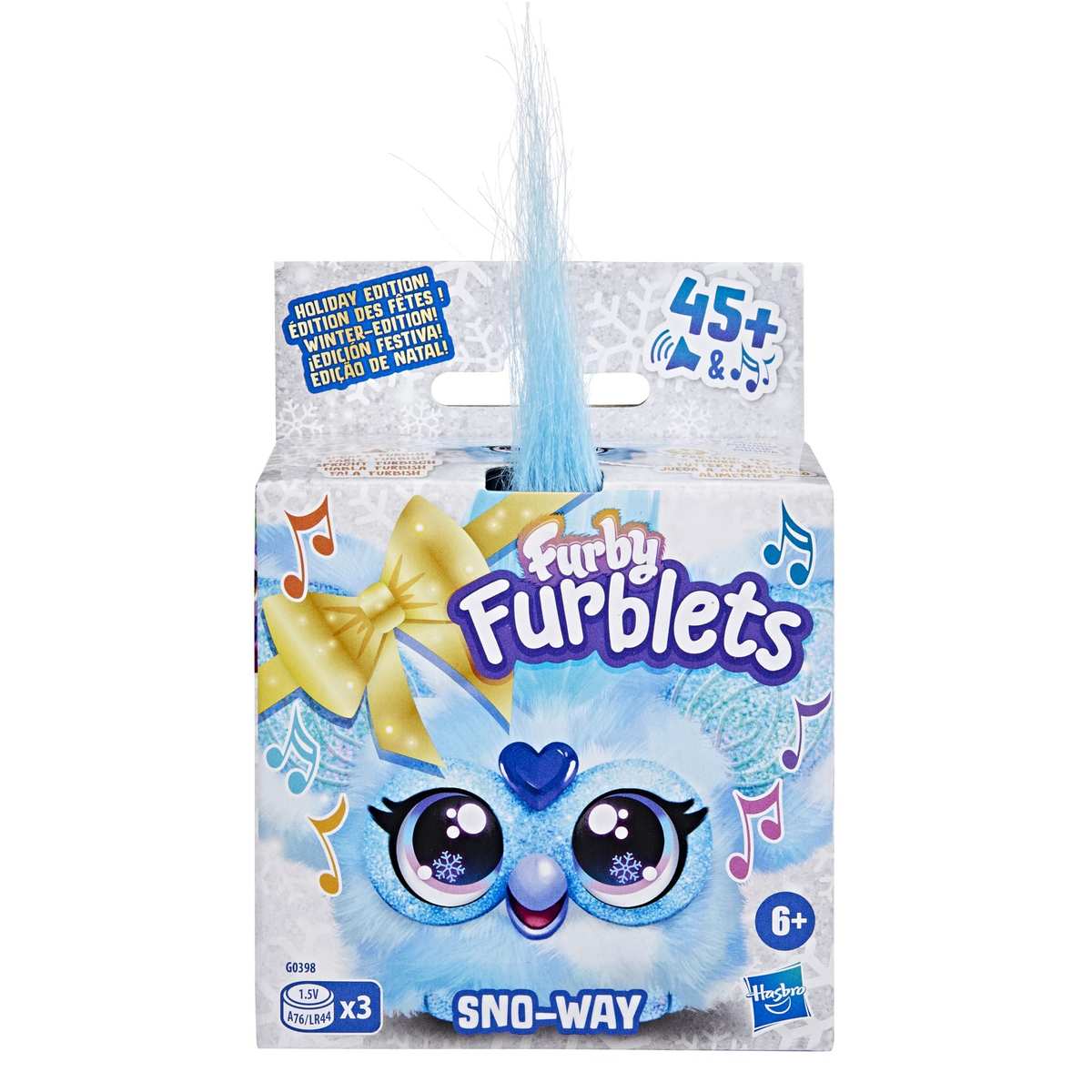 Furby Furblets SNO-Way Holiday Edition Mini Friend Elektronische Plüschtier 6+ Blau & Weiß