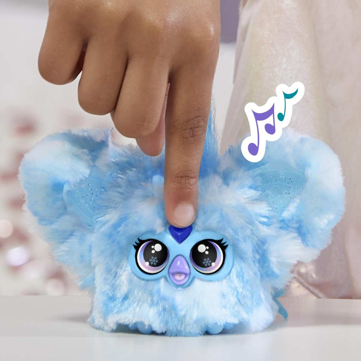 Furby Furblets SNO-Way Holiday Edition Mini Friend Elektronische Plüschtier 6+ Blau & Weiß