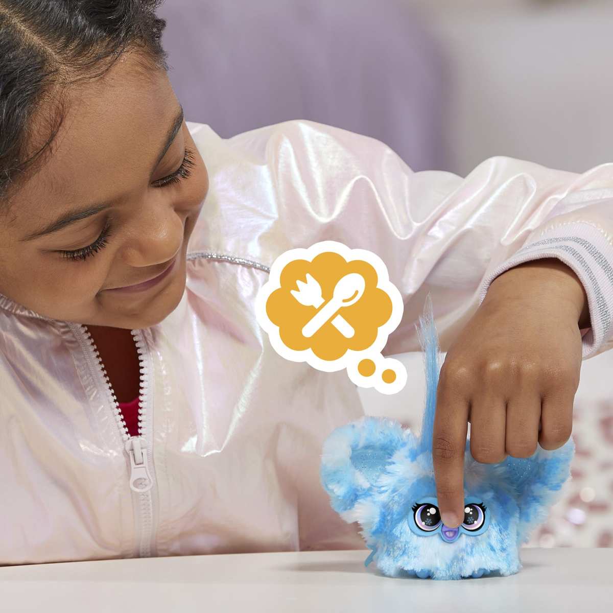Furby Furblets SNO-Way Holiday Edition Mini Friend Elektronische Plüschtier 6+ Blau & Weiß