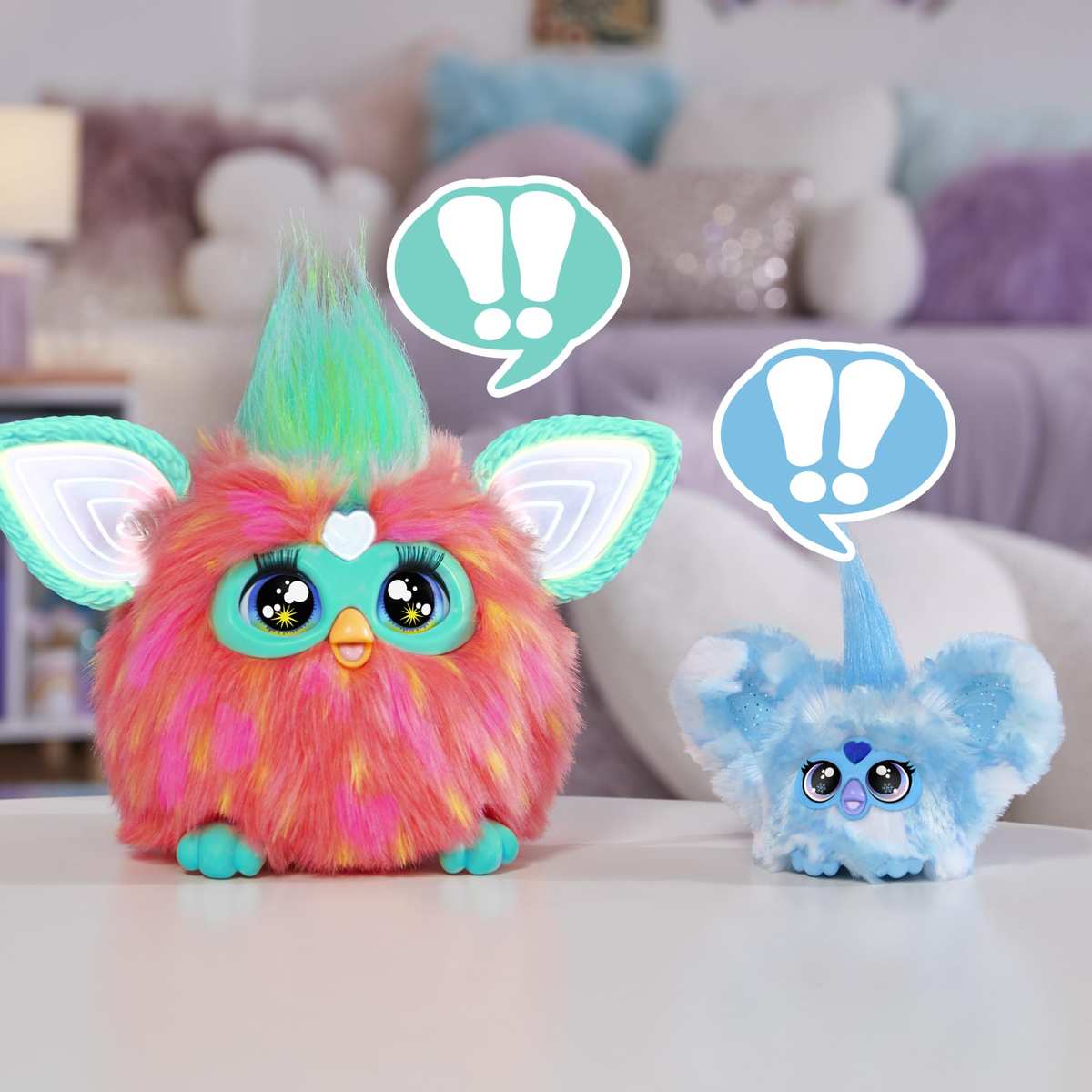 Furby Furblets SNO-Way Holiday Edition Mini Friend Elektronische Plüschtier 6+ Blau & Weiß