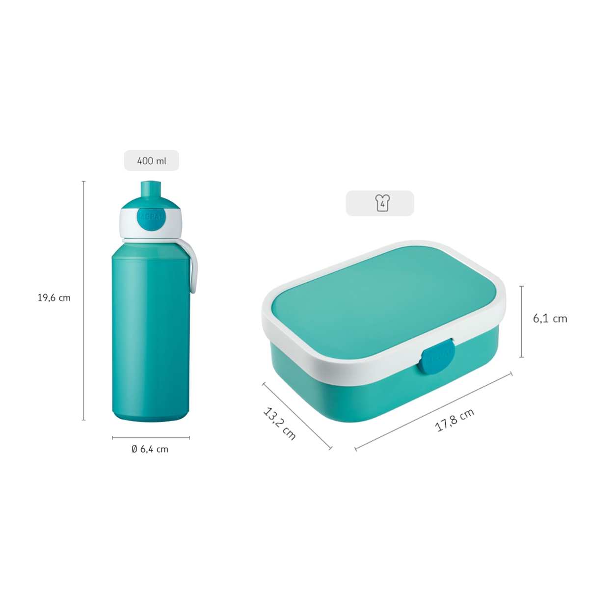 Mepal Pausenset Campus Disney Box und Trinkflasche 400 ml + 750 ml Star Wars