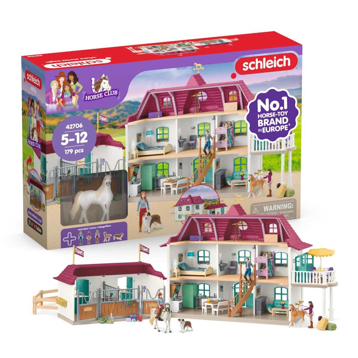 Schleich Horse Club Lakeside Pferdehof 42706 ab 5 Jahren 179 Teile Pferde Stall