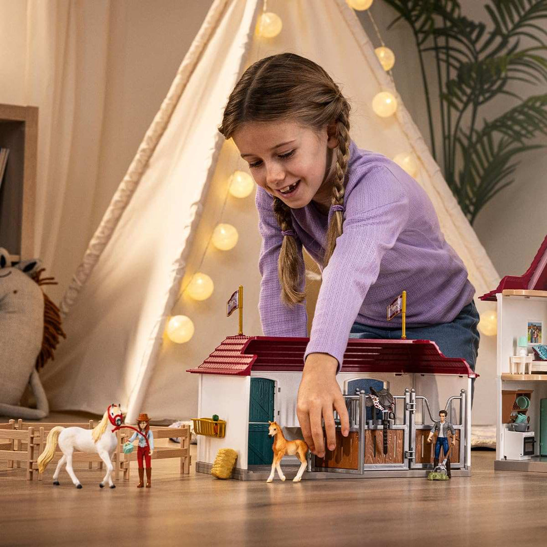 Schleich Horse Club Lakeside Pferdehof 42706 ab 5 Jahren 179 Teile Pferde Stall