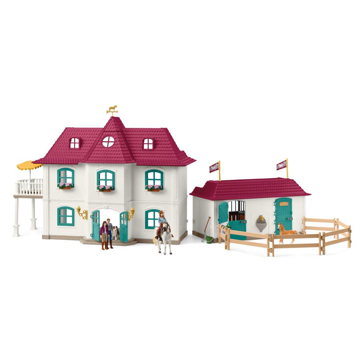Schleich Horse Club Lakeside Pferdehof 42706 ab 5 Jahren 179 Teile Pferde Stall
