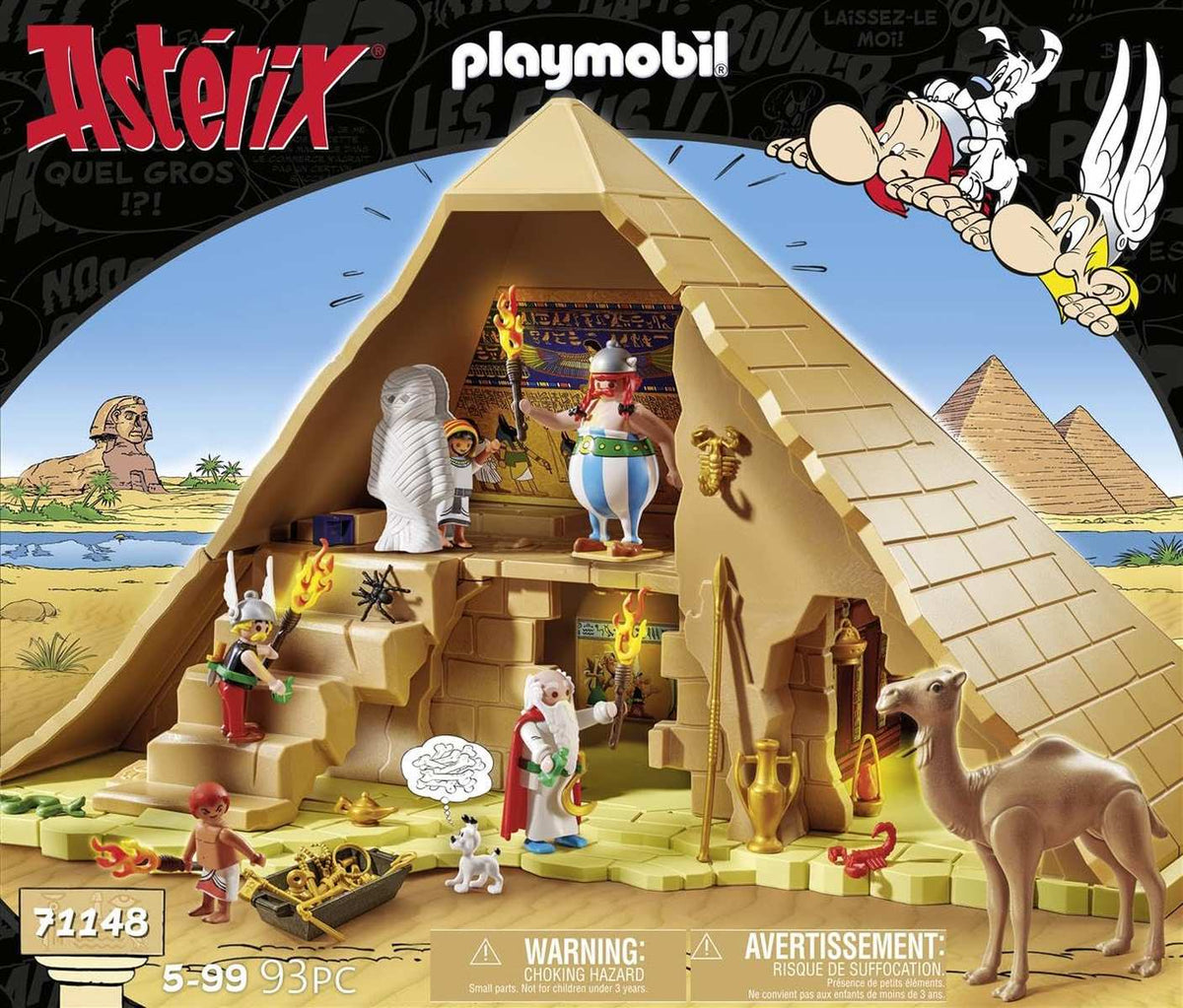 PLAYMOBIL 71148 Asterix: Pyramide des Pharao Obelix Asterix Miraculix Numerobis Schraubzieris Idefix 5+