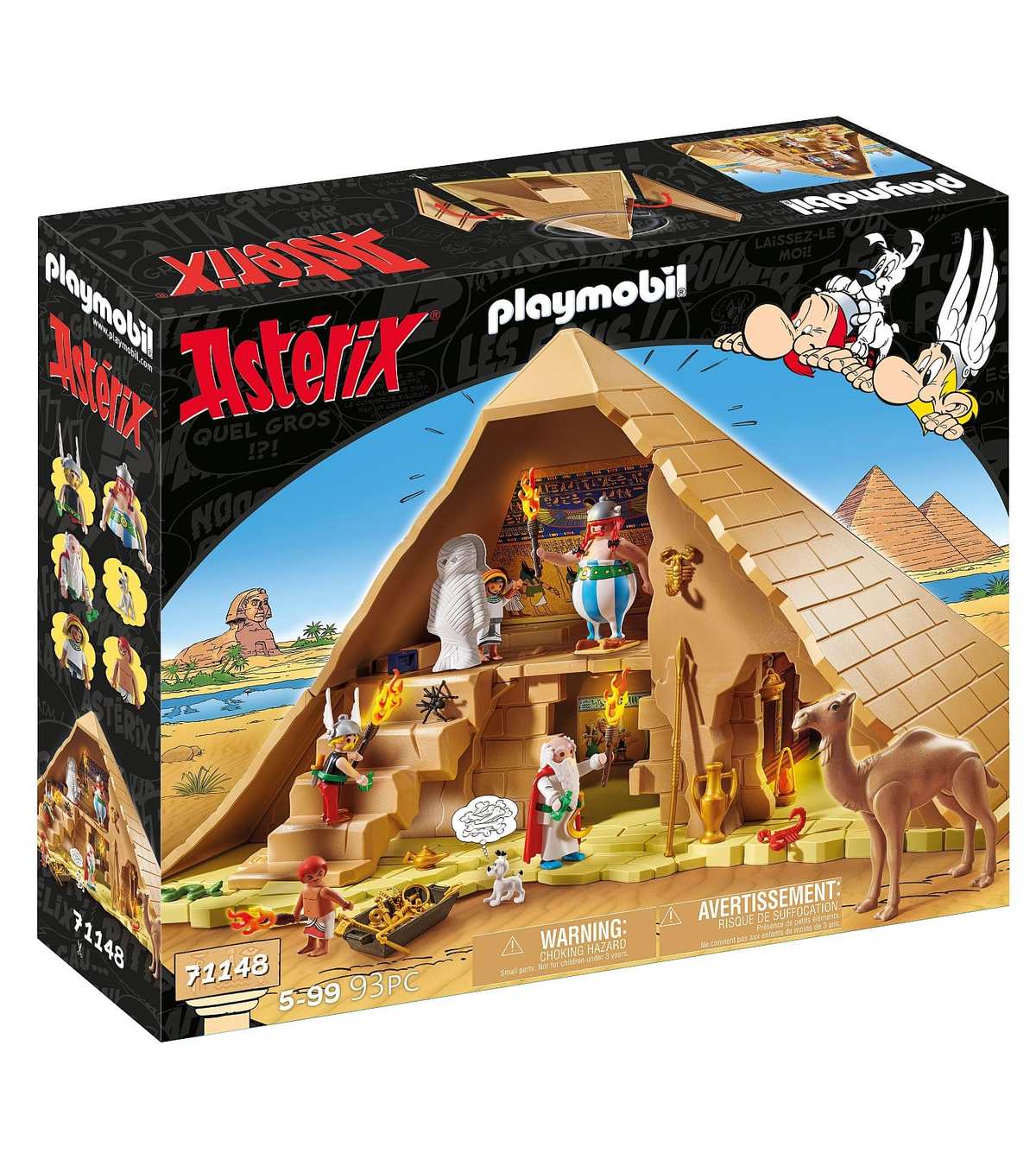 PLAYMOBIL 71148 Asterix: Pyramide des Pharao Obelix Asterix Miraculix Numerobis Schraubzieris Idefix 5+