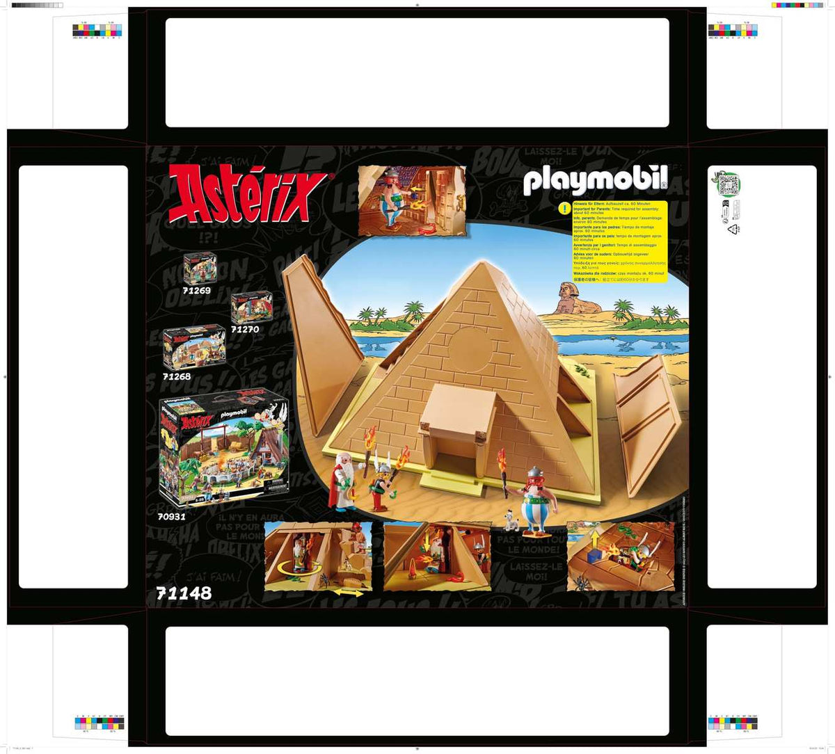 PLAYMOBIL 71148 Asterix: Pyramide des Pharao Obelix Asterix Miraculix Numerobis Schraubzieris Idefix 5+