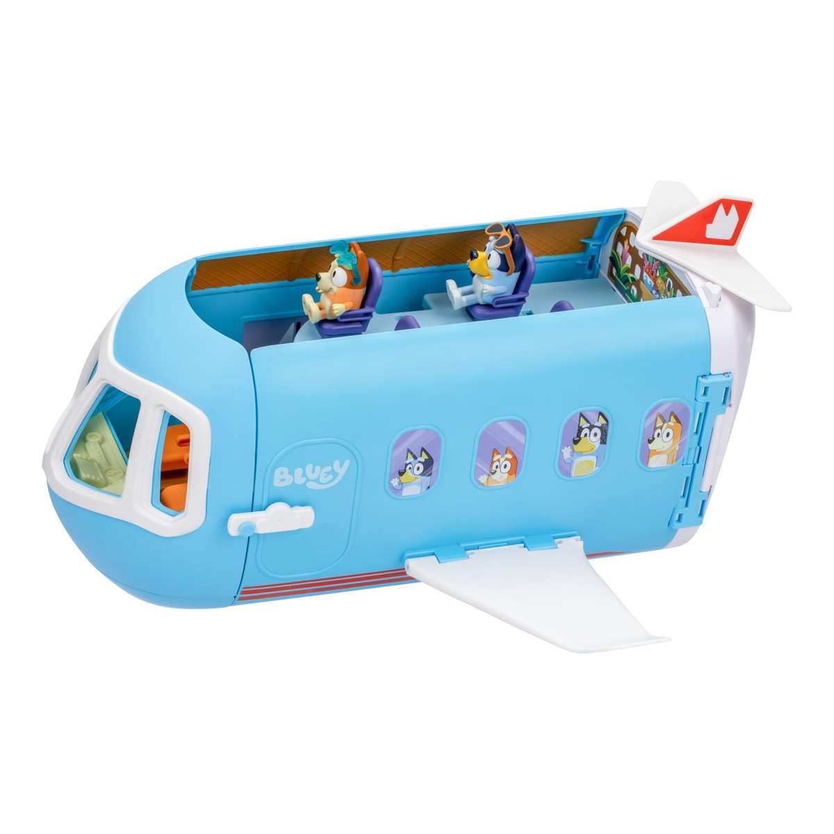 BlueY 3-in-1 Flugzeug-Spielset zum Ausklappen Hotelresort 25 Geräusche 15 Spielzeugteile 3+