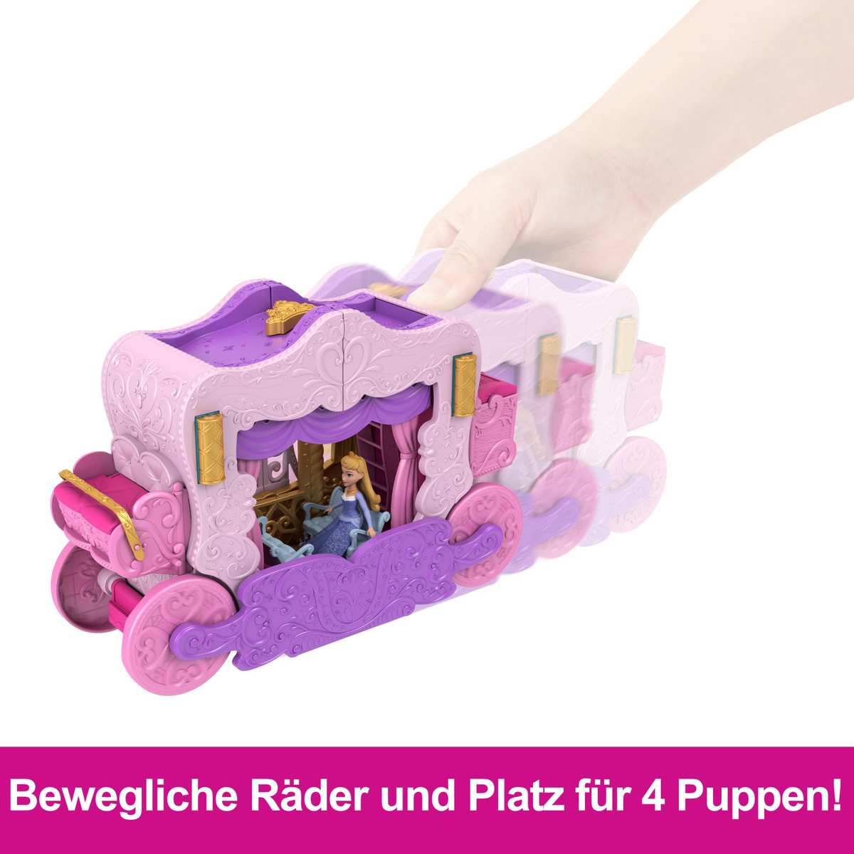 Mattel Disney Princess Kutsche-zu-Schloss Spielset ab 3 Jahre