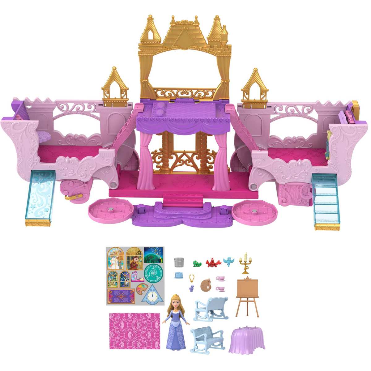 Mattel Disney Princess Kutsche-zu-Schloss Spielset ab 3 Jahre