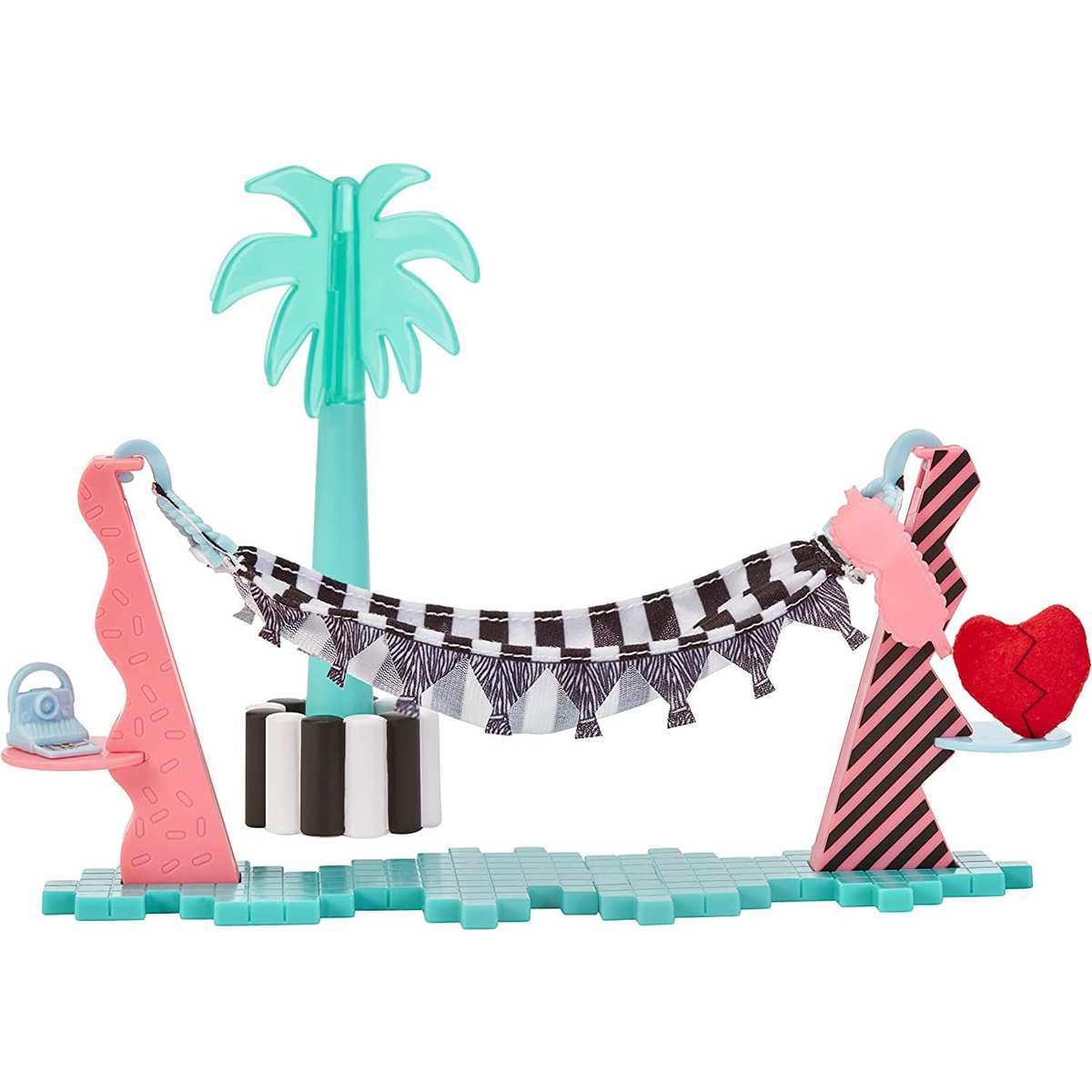 L.O.L. Surprise! OMG House of Surprises Playset Vacay Lounge 7,6 cm große Puppe Leading Baby 4+