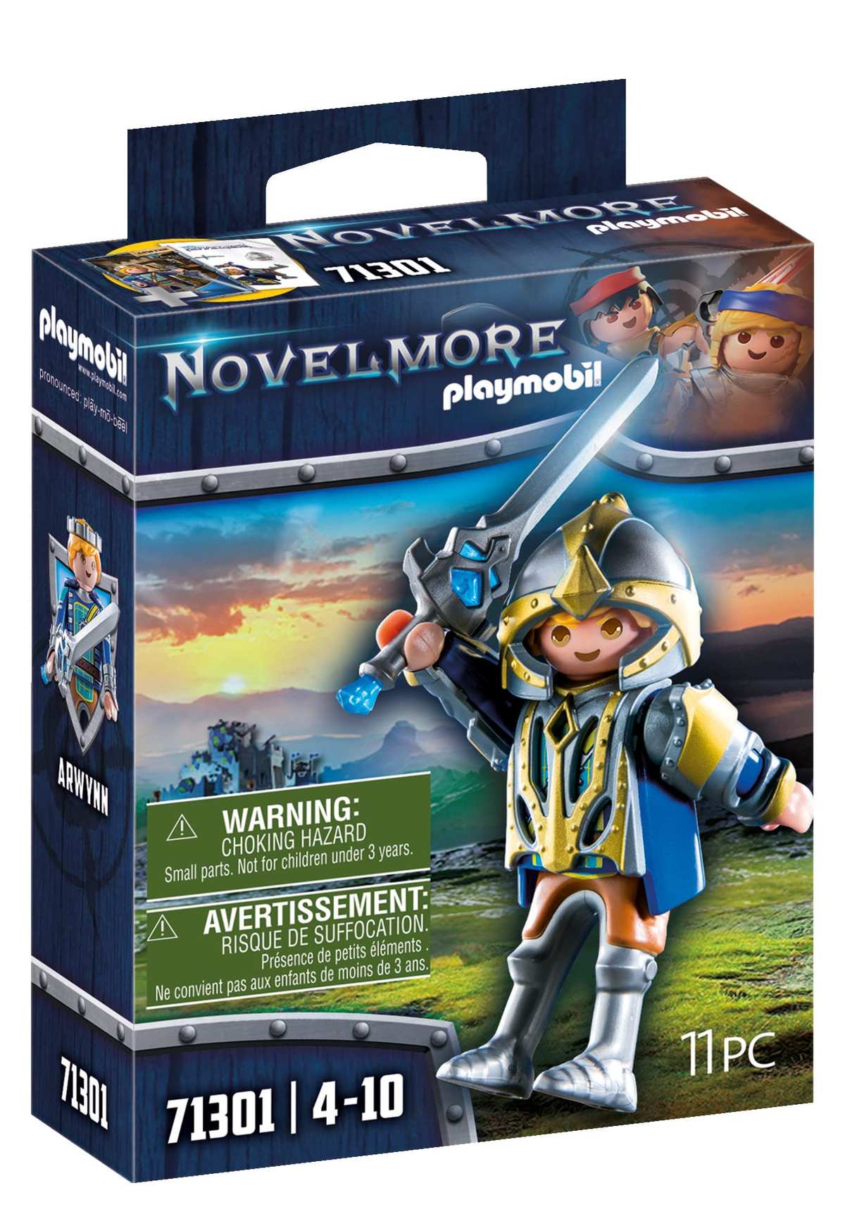 PLAYMOBIL Novelmore 71301 Novelmore - Arwynn mit Invincibus, ab 4 Jahren