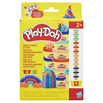 Play-Doh Partydosen 12er-Pack Knetmasse verschiedenen Farben 28 g/pro Dose Bastel-Set ab 3 Jahren Kinderpartys Schule
