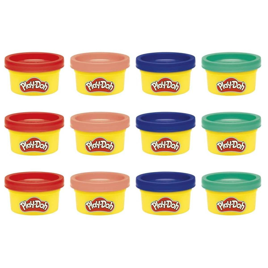 Play-Doh Partydosen 12er-Pack Knetmasse verschiedenen Farben 28 g/pro Dose Bastel-Set ab 3 Jahren Kinderpartys Schule