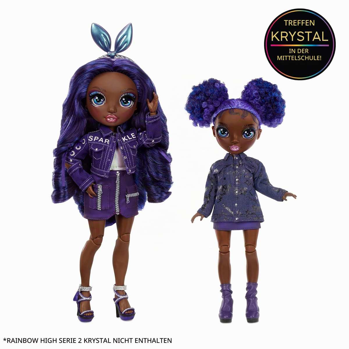 Rainbow High Junior High KRYSTAL BAILEY 23 cm Regenbogen Modepuppe mit Outfit & Accessoires 6+