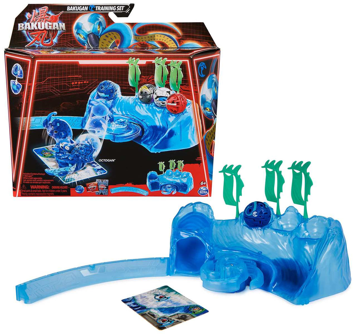 Bakugan 3.0 Training Set Core Ball Octogan Wasser-Clan Trainingslandschaft Actionfigur Sammelkarten 6+